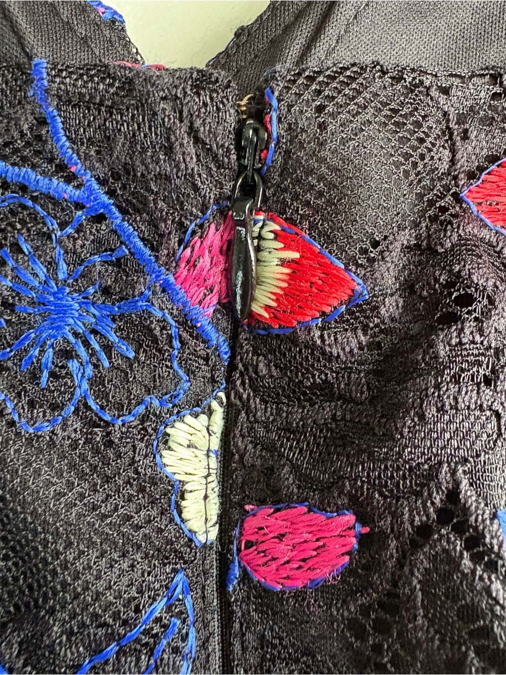 GUESS Floral Embroidered Lace Bustier Midi Dress NWOT 10 - Picture 10 of 16